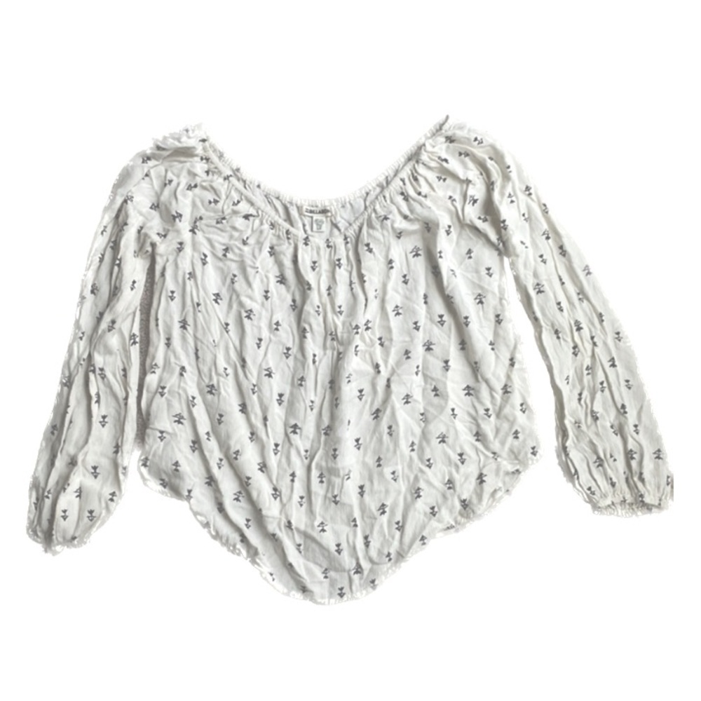 Billabong Cream Off shoulder top Sz S